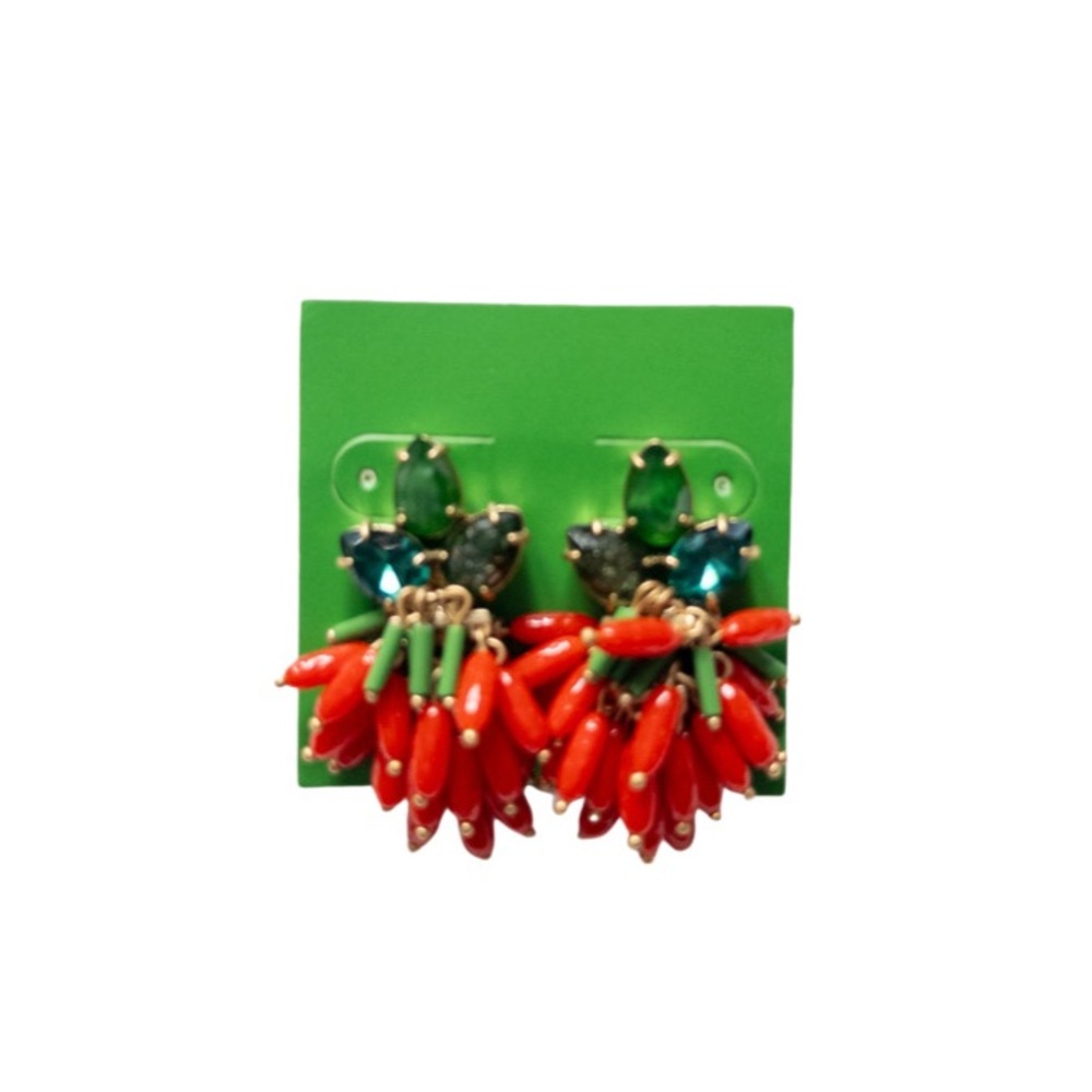 Clare V. ::  Strawberry Statement Earrings NWOT